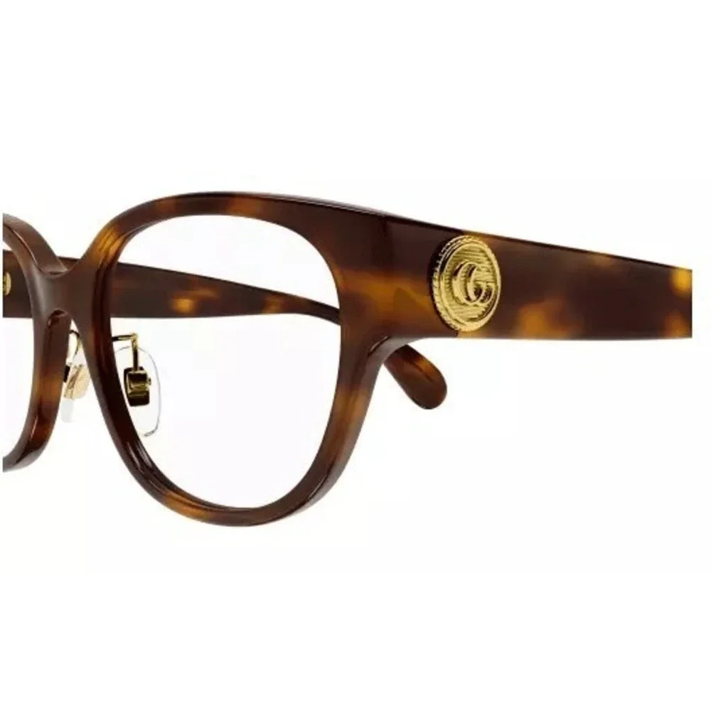 NWT Gucci GG1411oK-003 Havana Square 53mm Eyeglasses